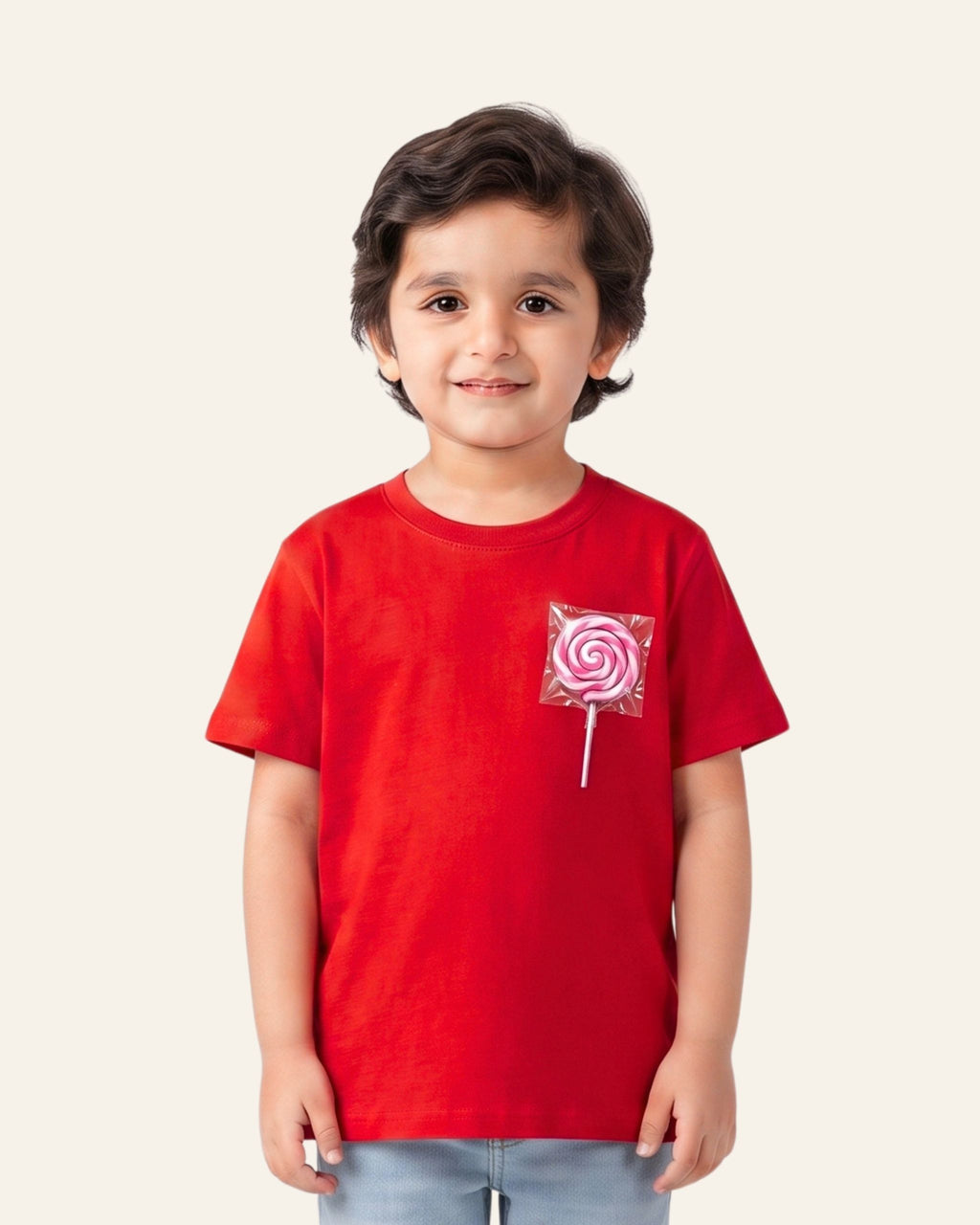 Boys Lollipop Tee — Red