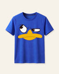 Girls Duck Face Tee — Royal Blue