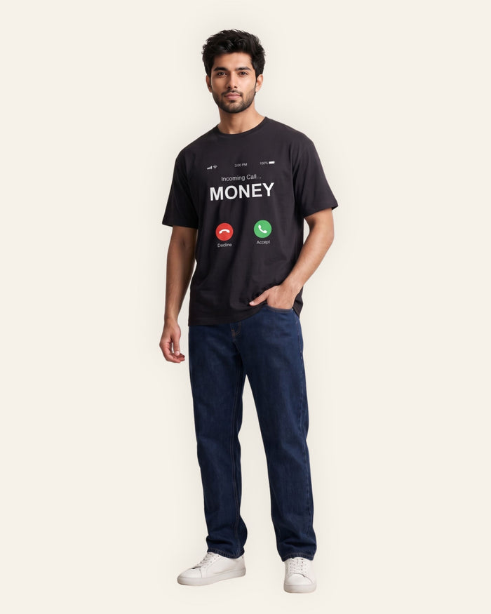 Men's Money Call Graphic Tee — Black