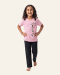 Girls Tiger Trouser Set — Pink