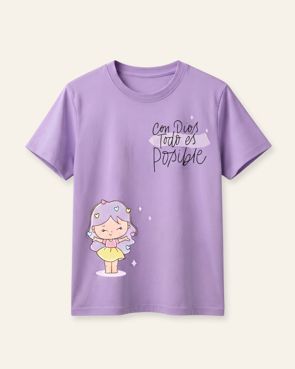 Girls Fairy Girl Tee — Lilac