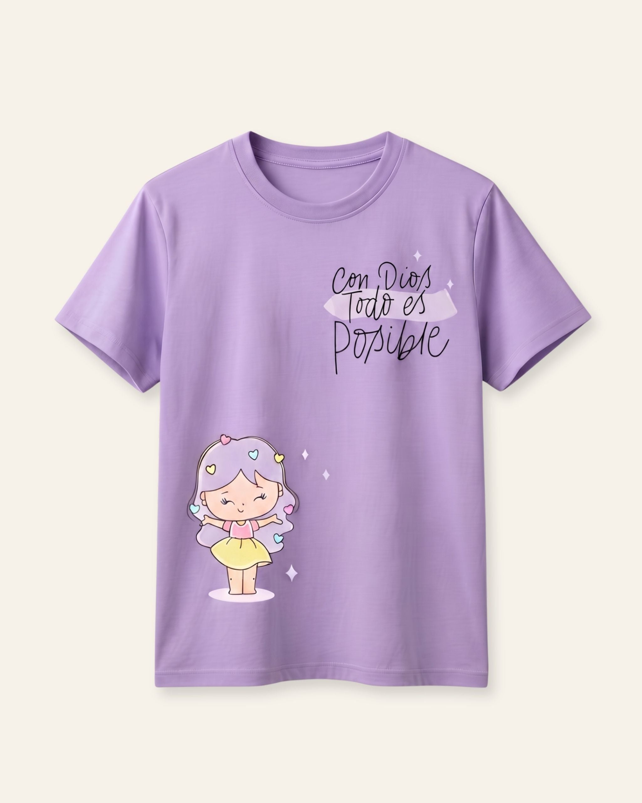 Girls Fairy Girl Tee — Lilac
