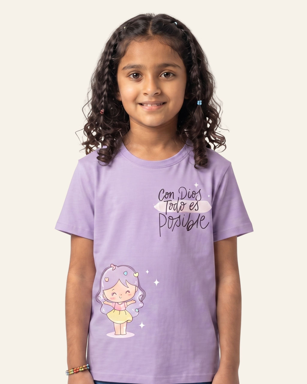 Girls Fairy Girl Tee — Lilac