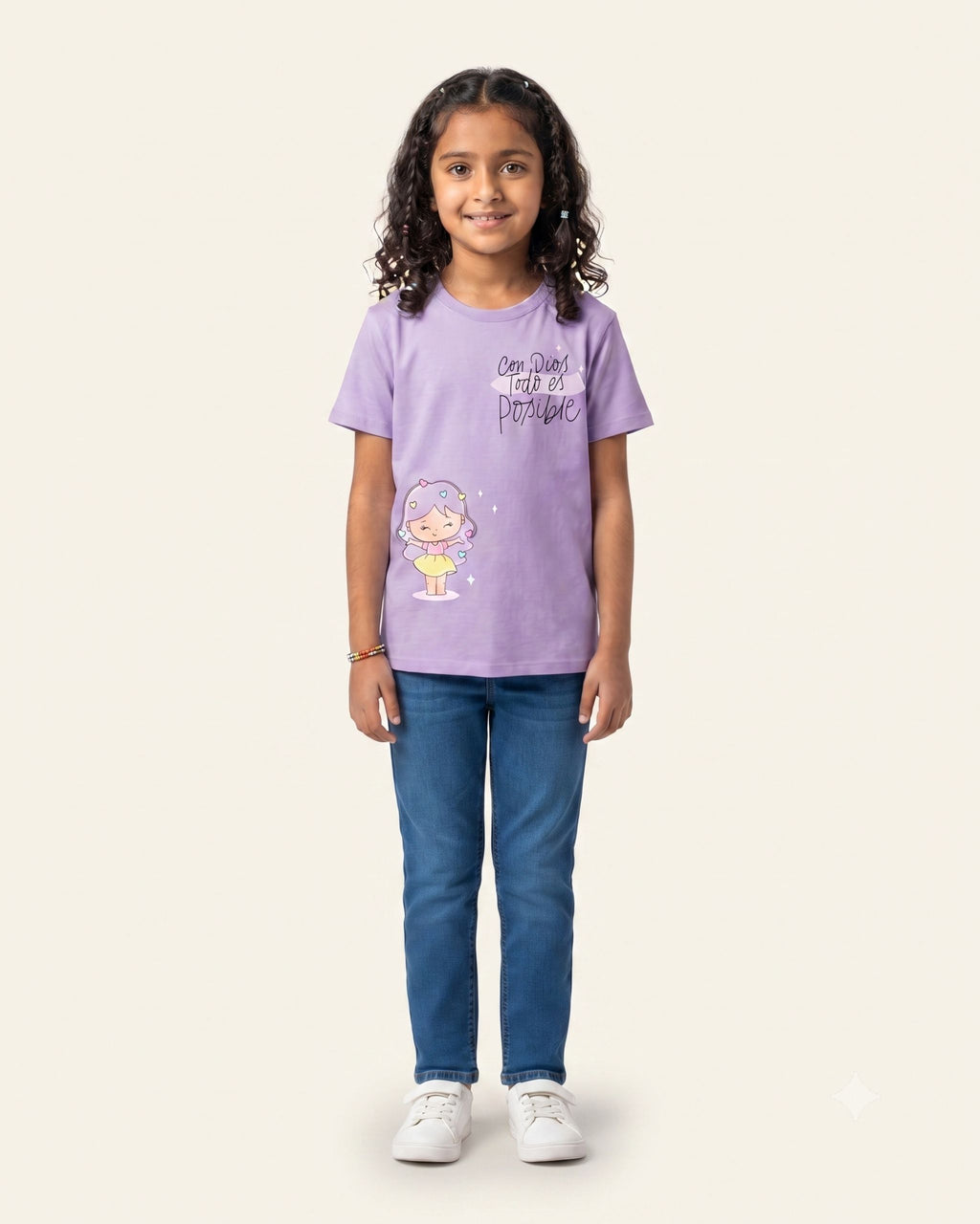 Girls Fairy Girl Tee — Lilac