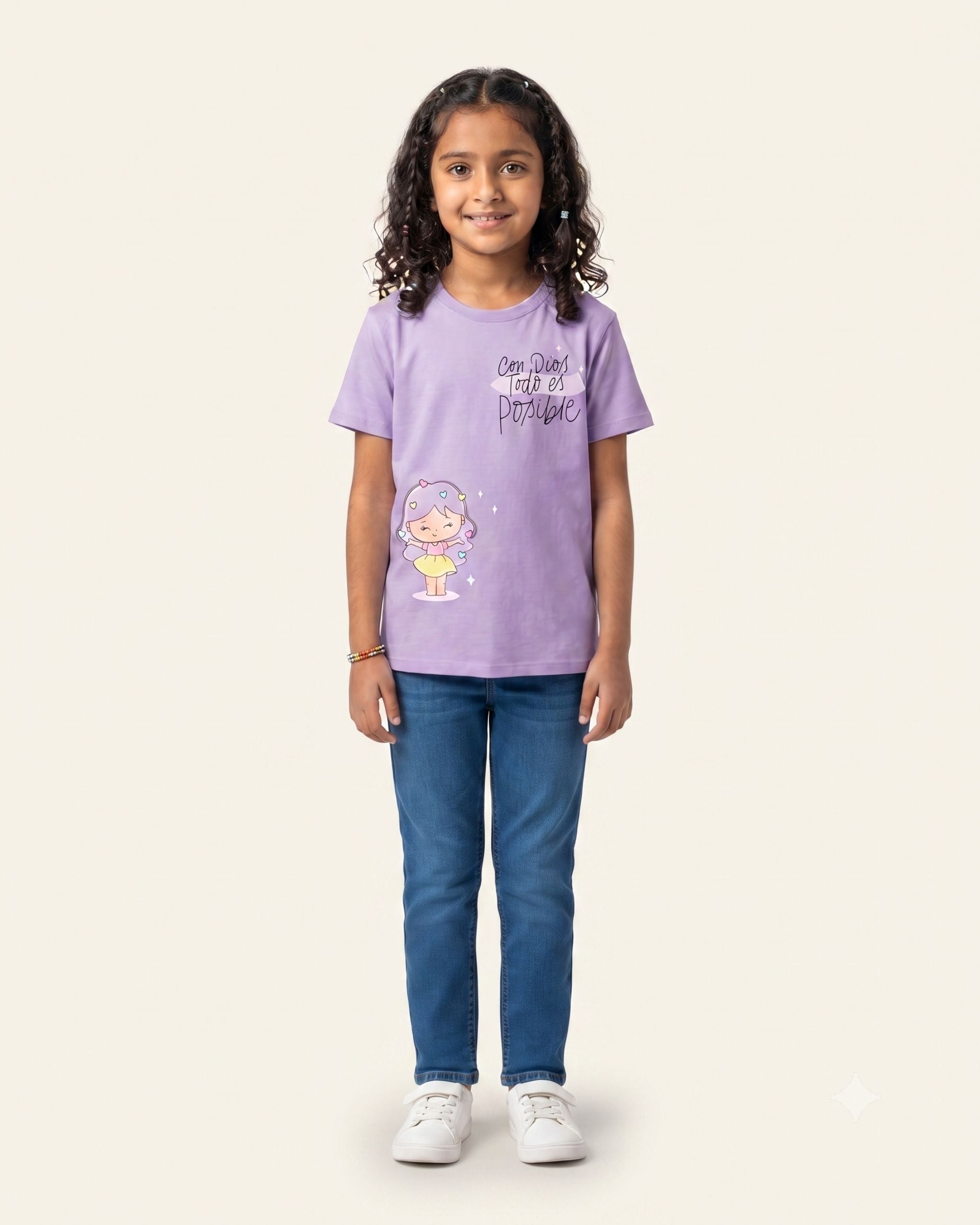 Girls Fairy Girl Tee — Lilac