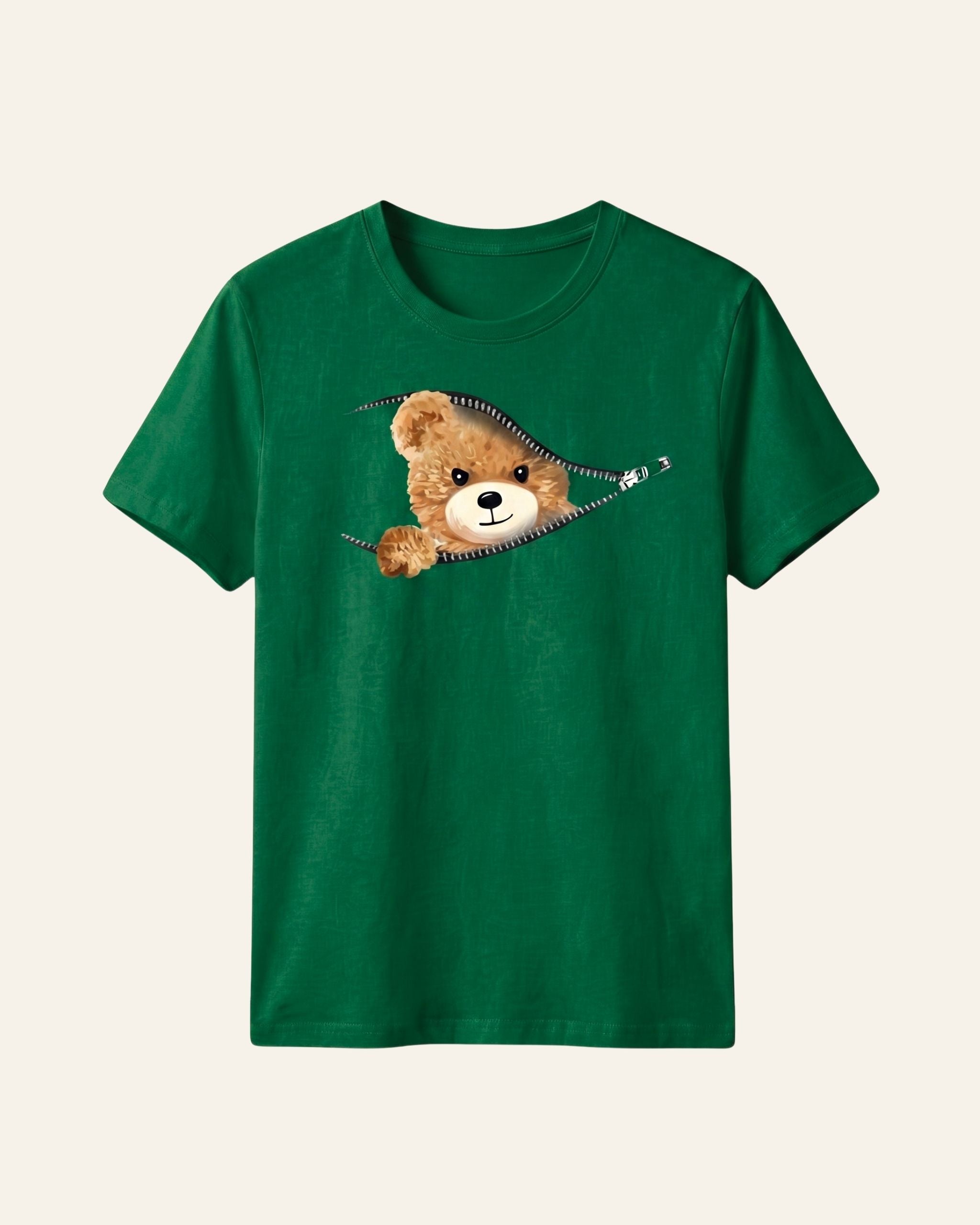 Boys Teddy Bear Tee — Green