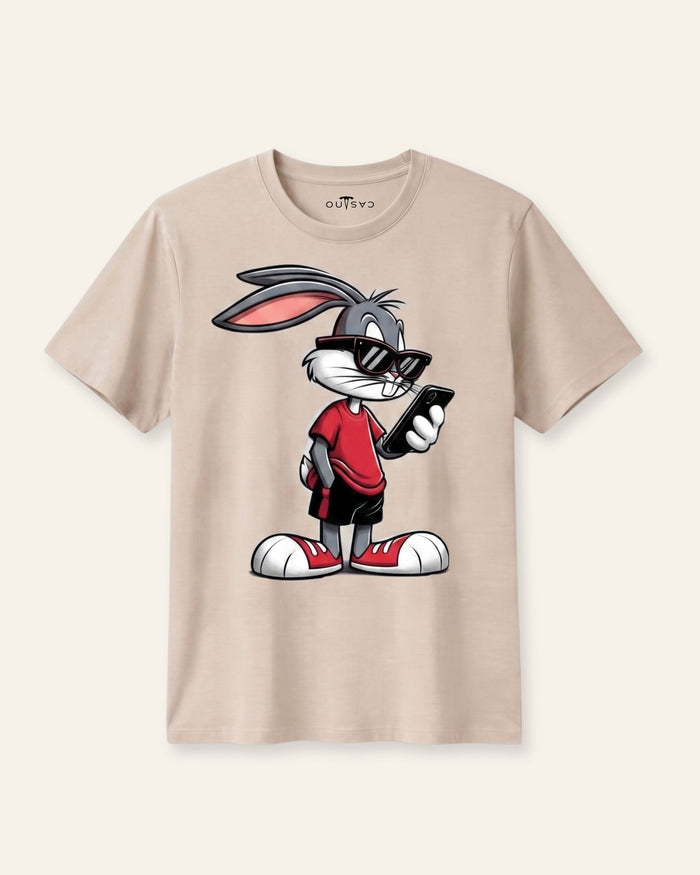 Matching Cartoon Bunny Tees