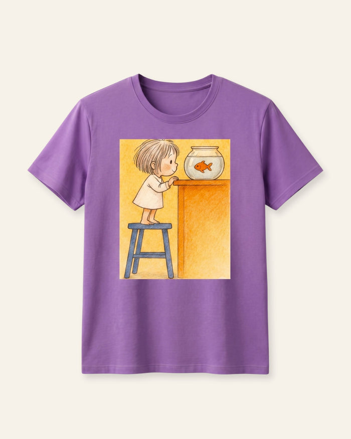 Girls Cozy Room Tee — Lilac