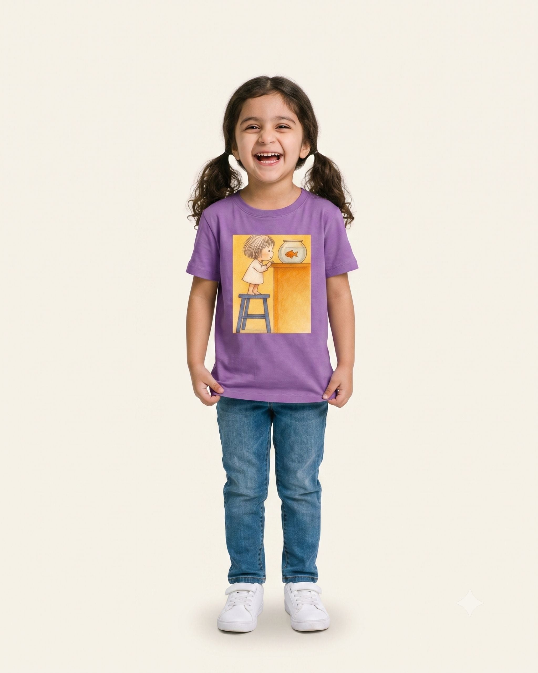 Girls Cozy Room Tee — Lilac