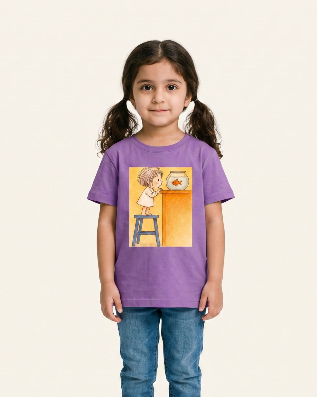 Girls Cozy Room Tee — Lilac
