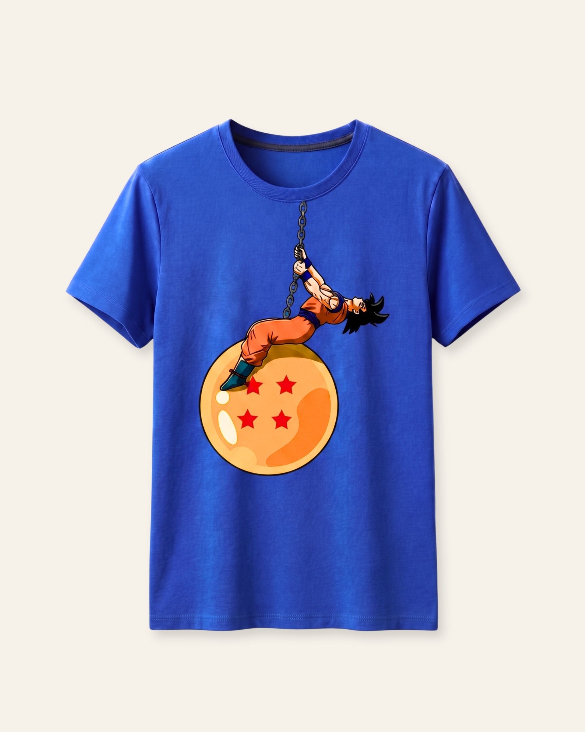 Boys Cartoon Fighter Tee — Royal Blue