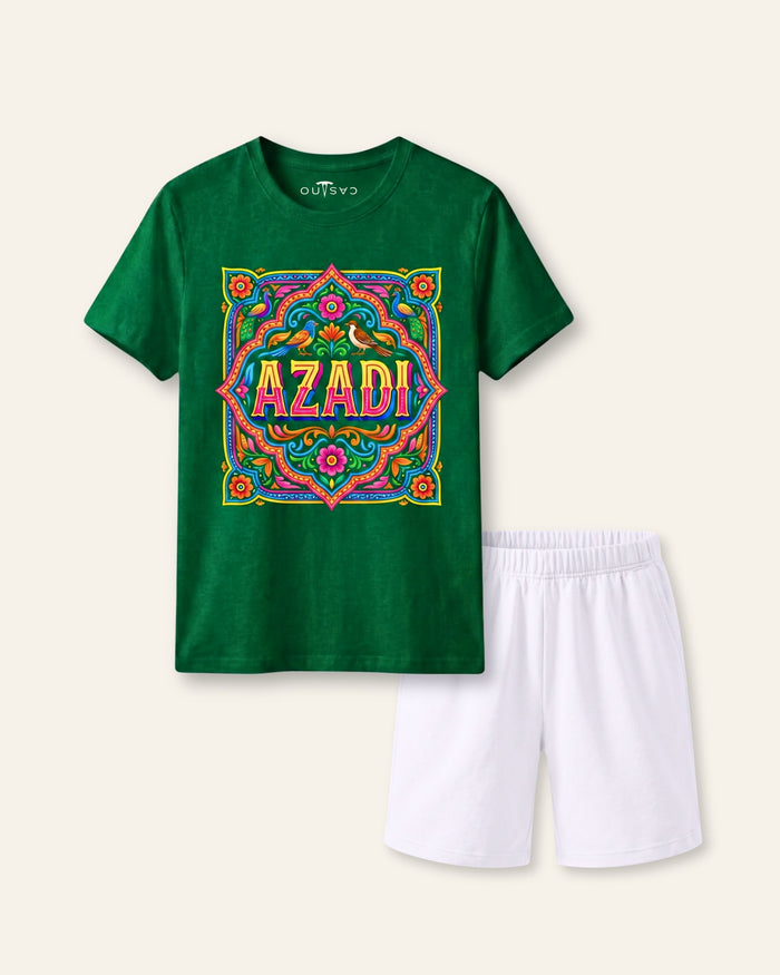 Azadi Freedom Poster Green Set