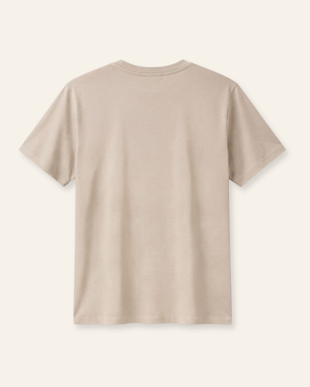 Adults light skin basic tee, back