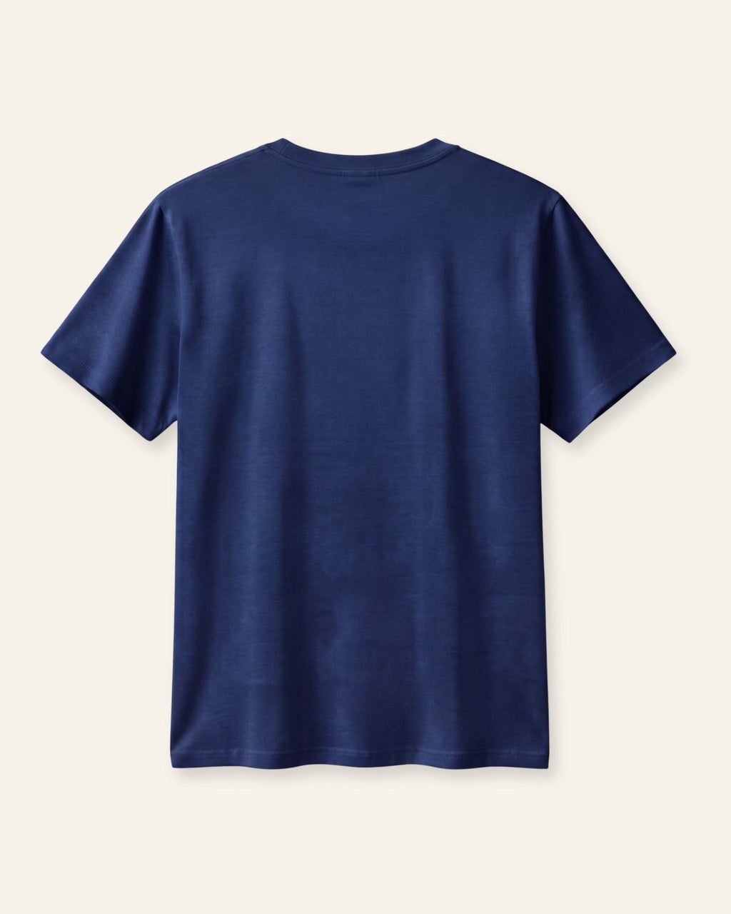 Adults navy basic tee, back