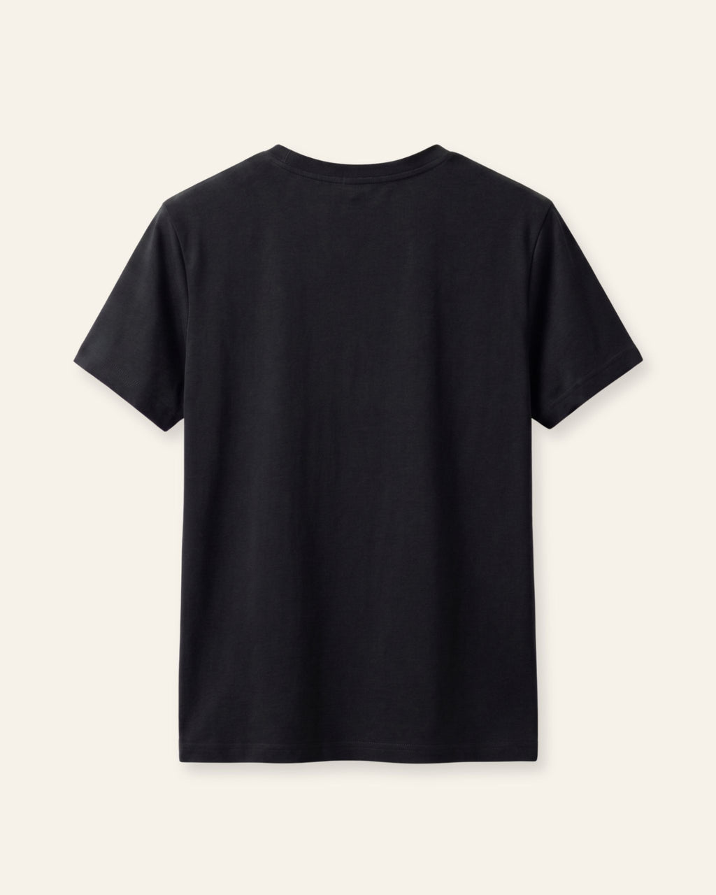 Boys black basic tee, back