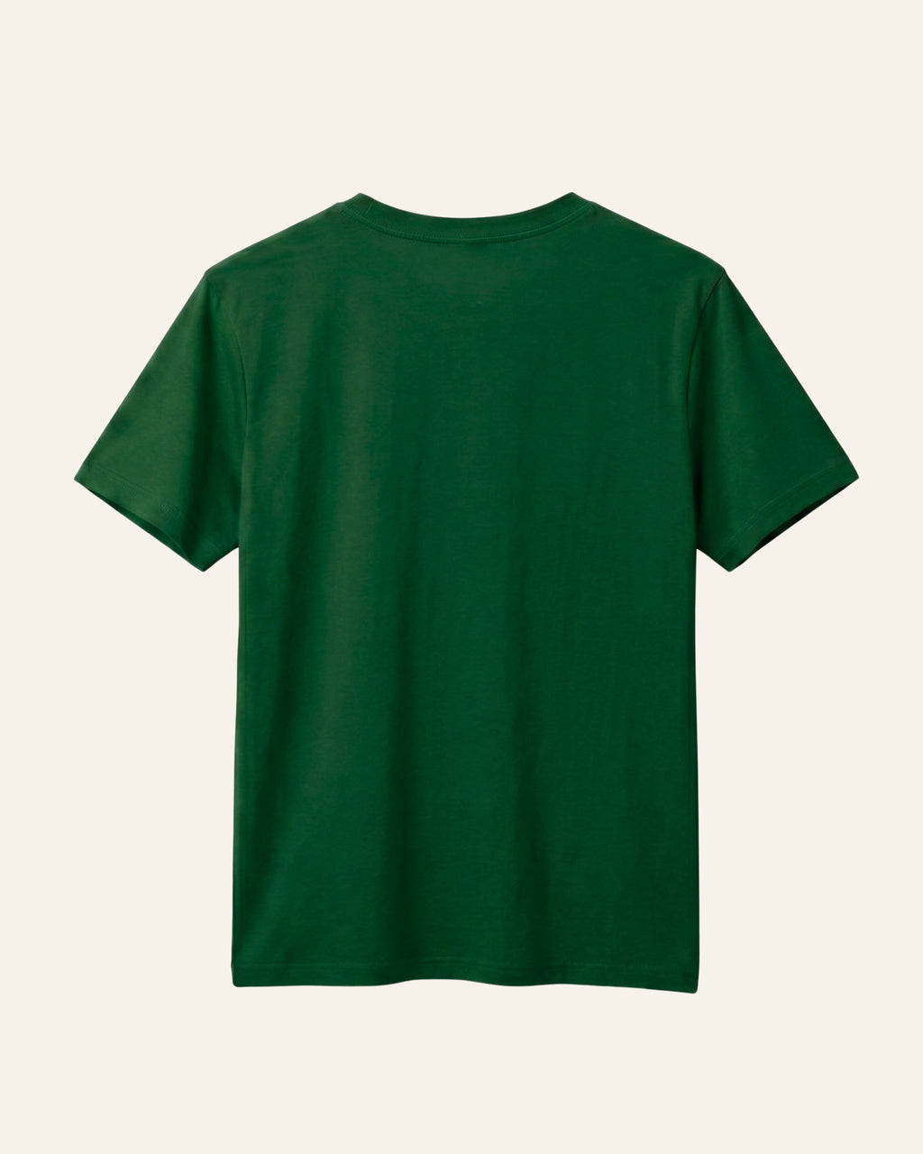Girls green basic tee, back