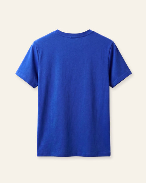 Boys royal blue basic tee, back