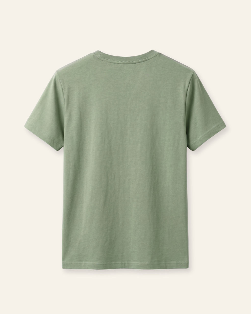 Girls sage basic tee, back