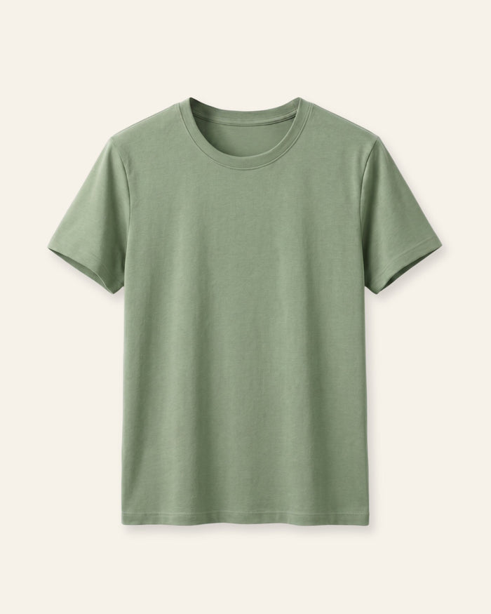 Girls Basic Tee - Sage