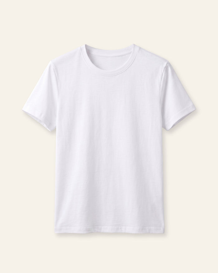 Girls Basic Tee - White